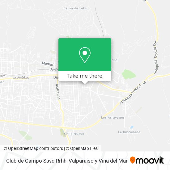 Mapa de Club de Campo Ssvq Rrhh