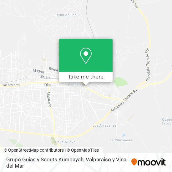 Mapa de Grupo Guias y Scouts Kumbayah