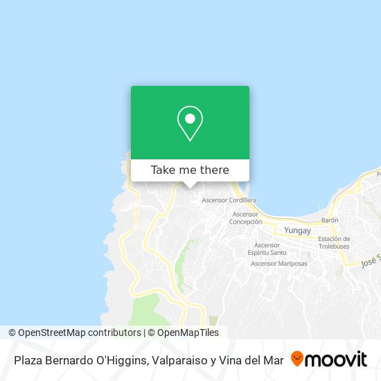 Plaza Bernardo O'Higgins map