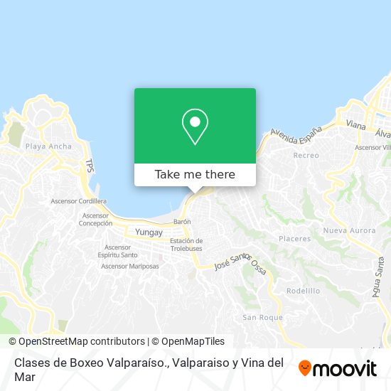 Clases de Boxeo Valparaíso. map