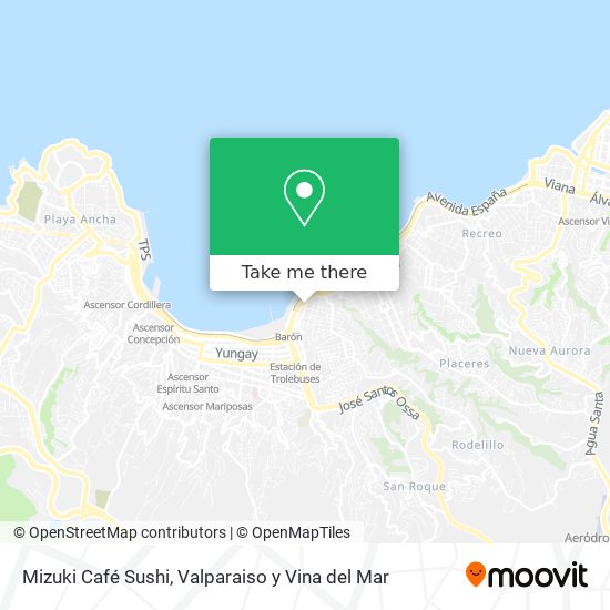Mizuki Café Sushi map
