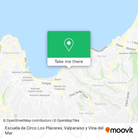 Mapa de Escuela de Circo Los Placeres