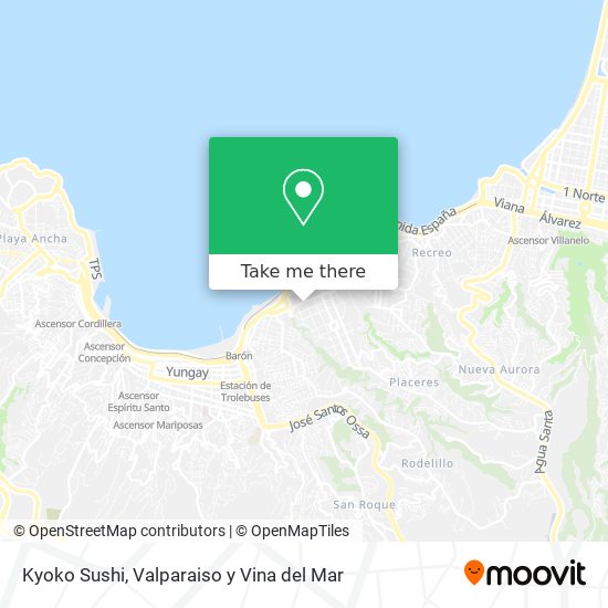 Mapa de Kyoko Sushi