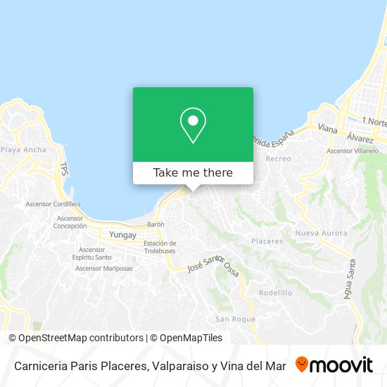 Carniceria Paris Placeres map