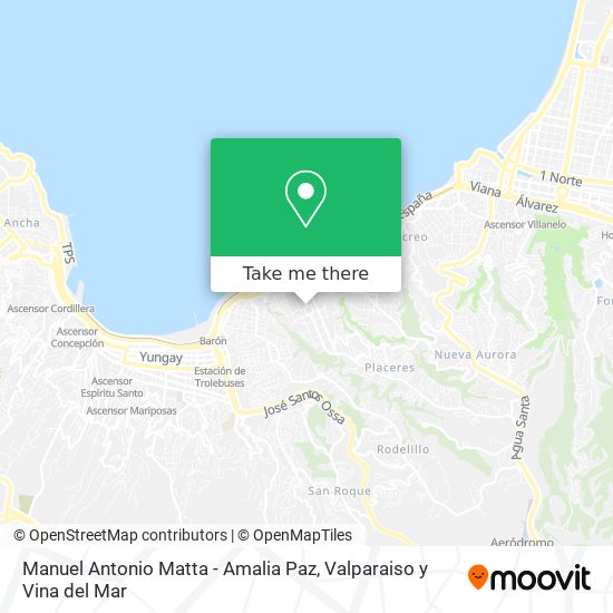 Manuel Antonio Matta - Amalia Paz map
