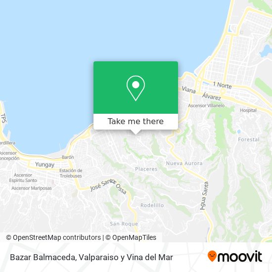Bazar Balmaceda map