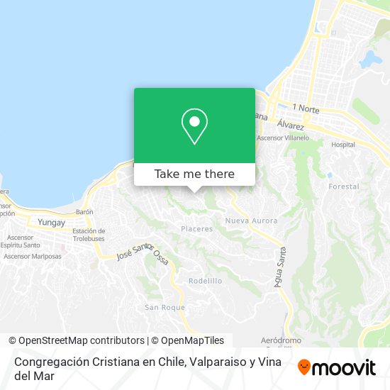 Mapa de Congregación Cristiana en Chile