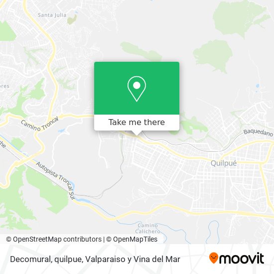 Decomural, quilpue map