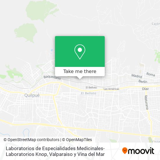 Mapa de Laboratorios de Especialidades Medicinales-Laboratorios Knop