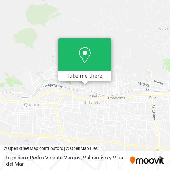 Ingeniero-Pedro Vicente Vargas map