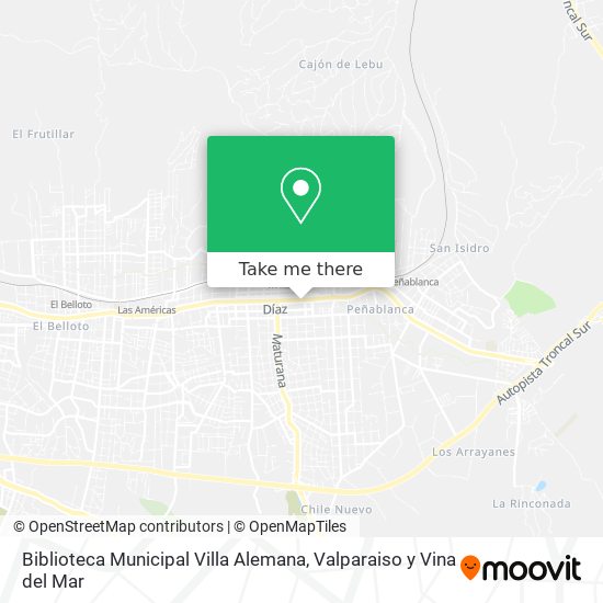 Biblioteca Municipal Villa Alemana map