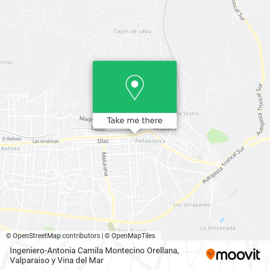 Ingeniero-Antonia Camila Montecino Orellana map