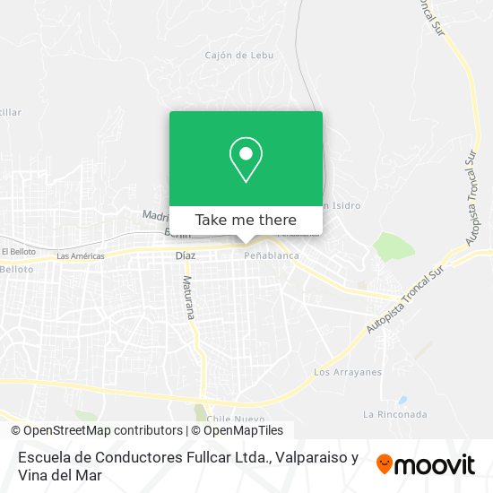 Escuela de Conductores Fullcar Ltda. map
