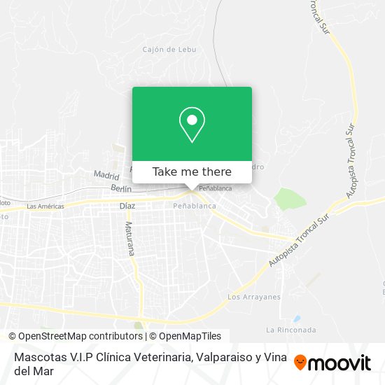 Mapa de Mascotas V.I.P Clínica Veterinaria