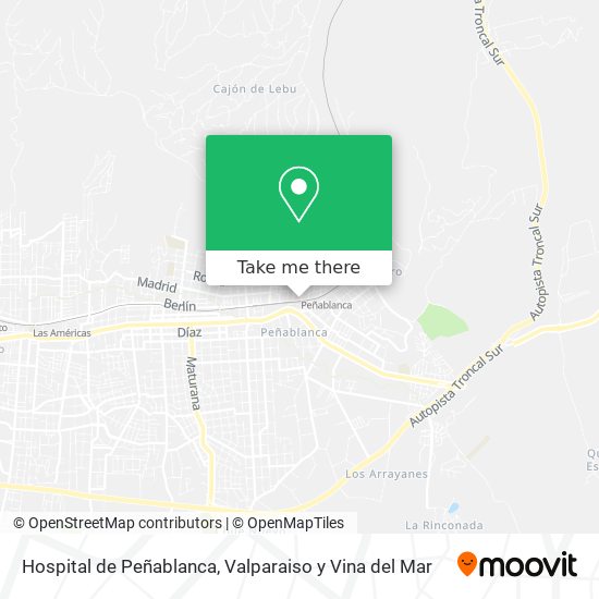 Mapa de Hospital de Peñablanca