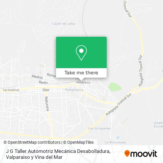 J G Taller Automotriz Mecánica Desabolladura map