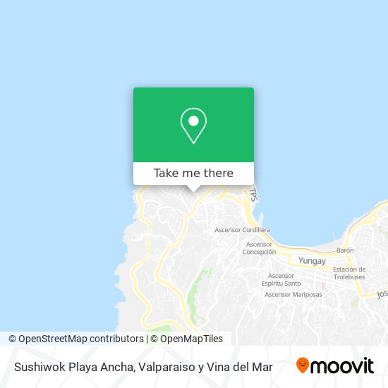 Mapa de Sushiwok Playa Ancha