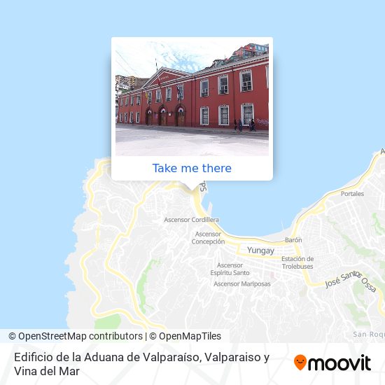 Edificio de la Aduana de Valparaíso map