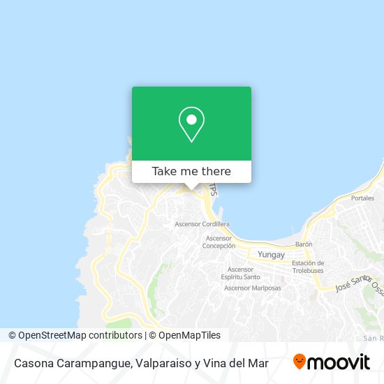Casona Carampangue map