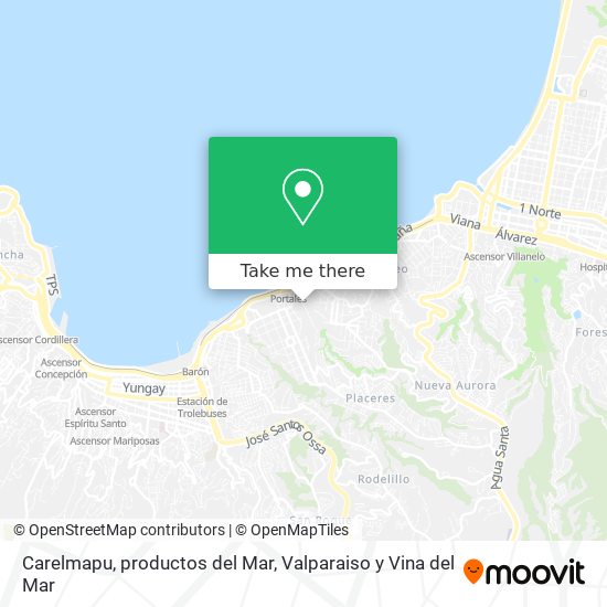 Mapa de Carelmapu, productos del Mar