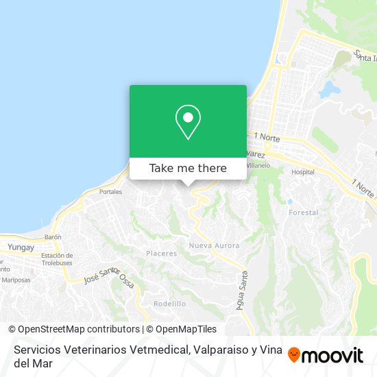 Servicios Veterinarios Vetmedical map