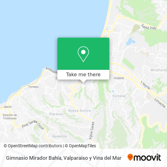 Mapa de Gimnasio Mirador Bahía