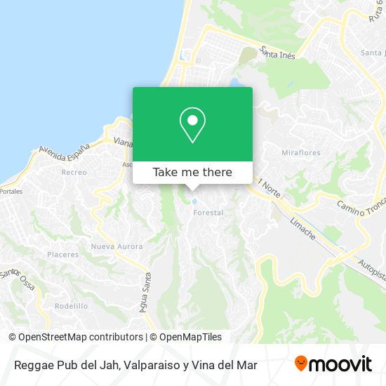 Reggae Pub del Jah map