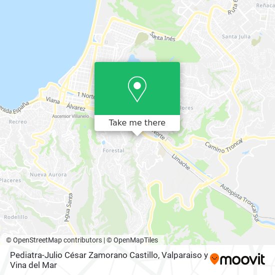 Pediatra-Julio César Zamorano Castillo map
