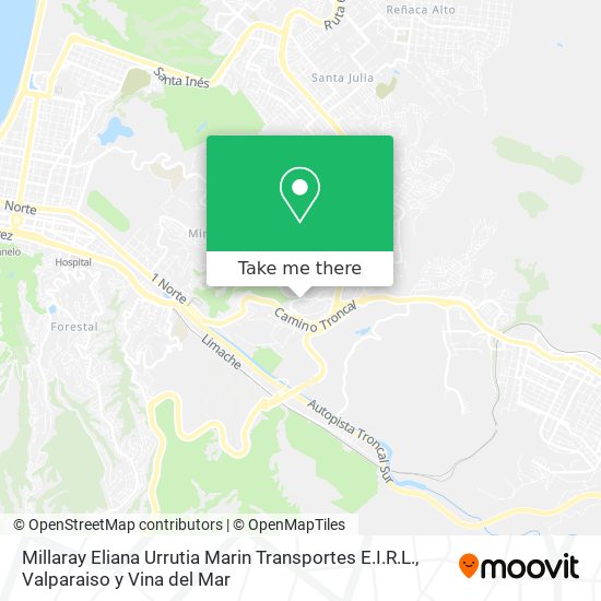 Millaray Eliana Urrutia Marin Transportes E.I.R.L. map