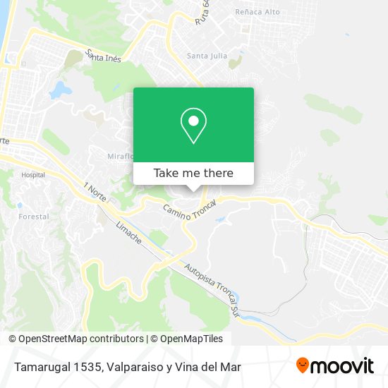Mapa de Tamarugal 1535
