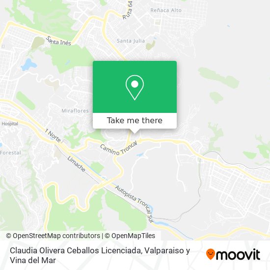 Claudia Olivera Ceballos Licenciada map