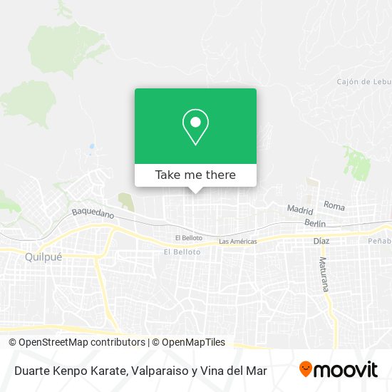 Mapa de Duarte Kenpo Karate