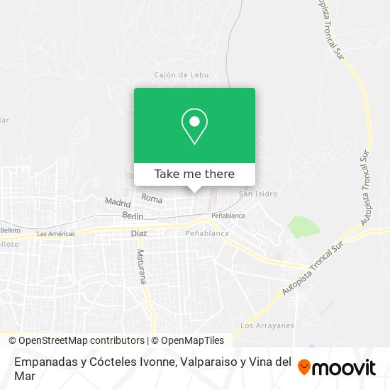 Empanadas y Cócteles Ivonne map