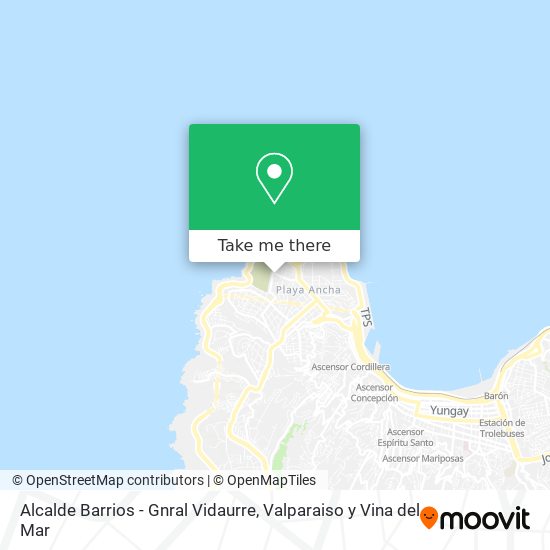Alcalde Barrios - Gnral Vidaurre map