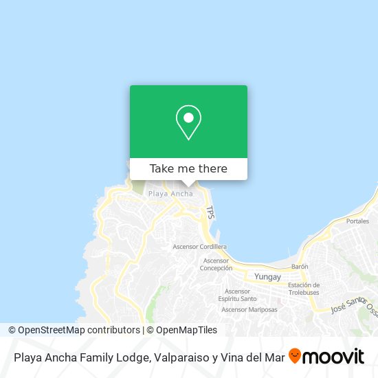 Playa Ancha Family Lodge map