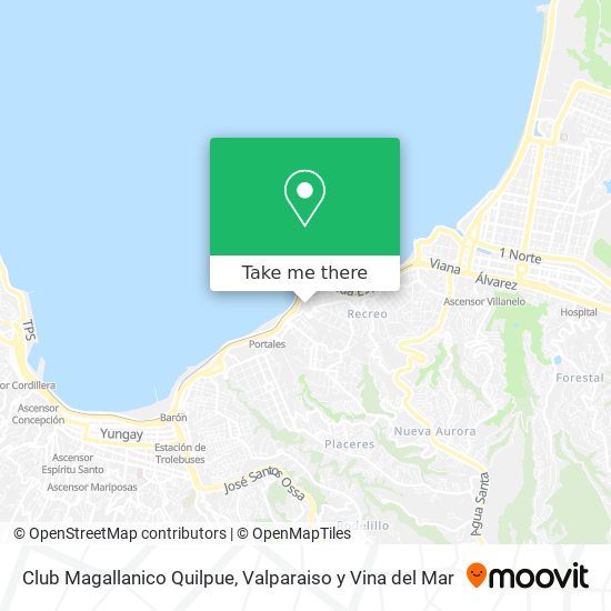 Mapa de Club Magallanico Quilpue