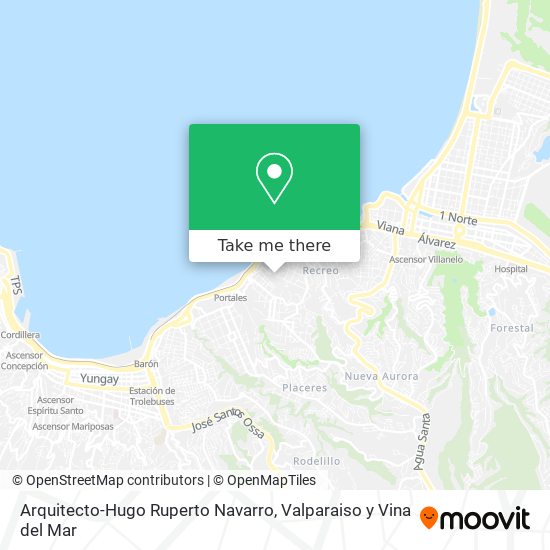 Arquitecto-Hugo Ruperto Navarro map