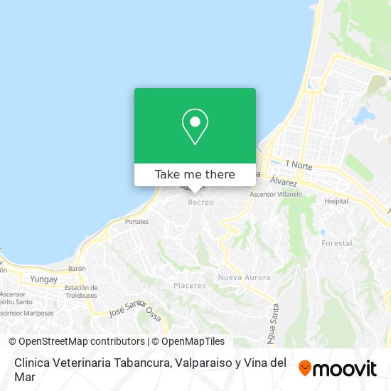 Clinica Veterinaria Tabancura map