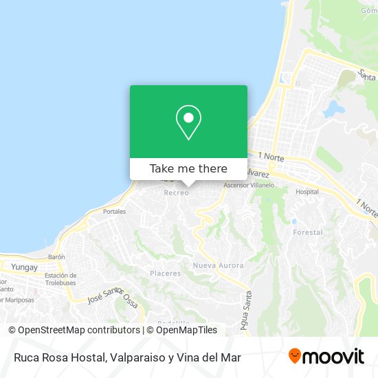 Ruca Rosa Hostal map