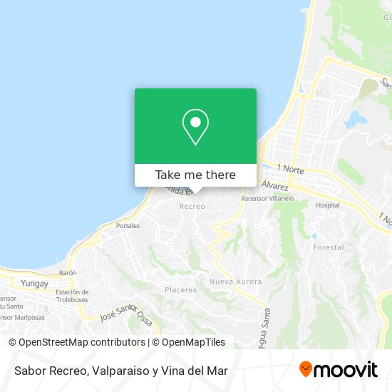 Sabor Recreo map