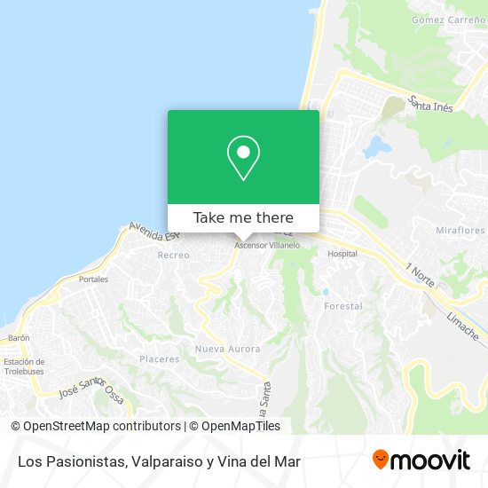 Los Pasionistas map