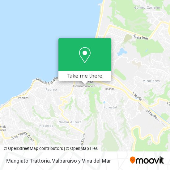 Mapa de Mangiato Trattoria