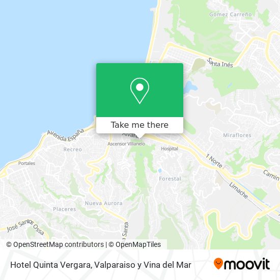 Mapa de Hotel Quinta Vergara