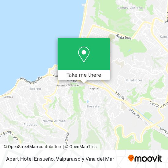 Apart Hotel Ensueño map