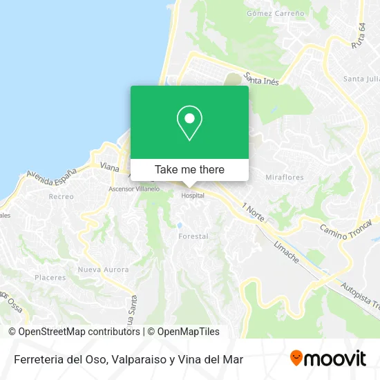 Mapa de Ferreteria del Oso
