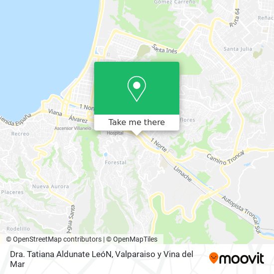 Mapa de Dra. Tatiana Aldunate LeóN