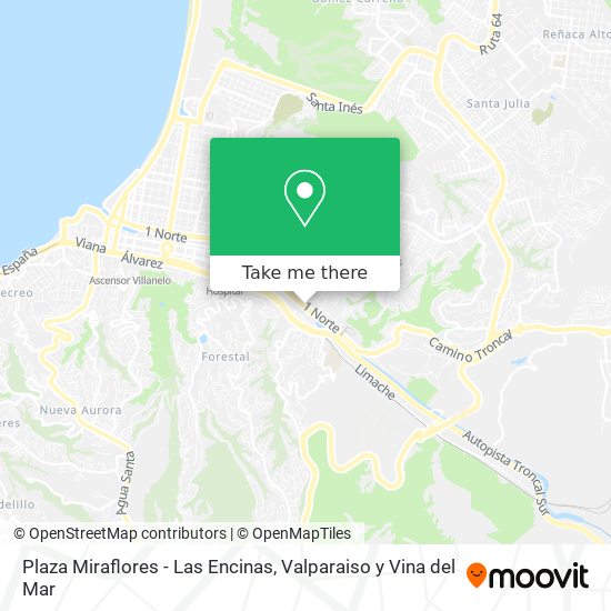 Plaza Miraflores - Las Encinas map