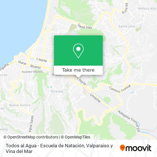 Todos al Agua - Escuela de Natación map
