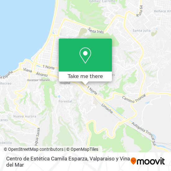 Mapa de Centro de Estética Camila Esparza