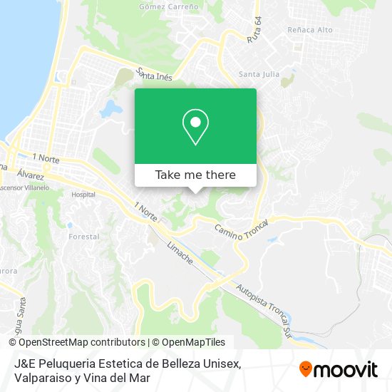 Mapa de J&E Peluqueria Estetica de Belleza Unisex